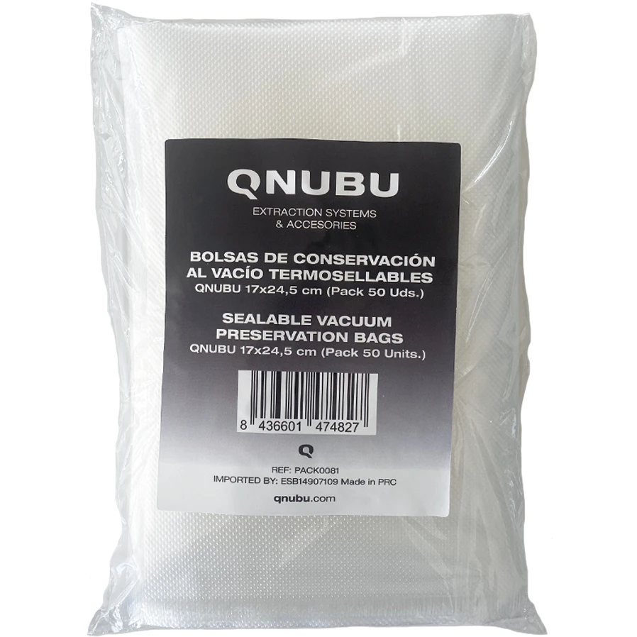 PACK0081 - QNUBU - THERMAL WARMING BAGS FOR VACUUM MACHINE | 17x24,5cm 50pcs
