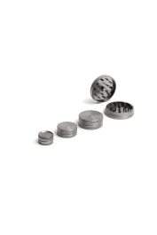 912192 - ALUMINIUM GRINDER 40MM 2 PARTS GREY