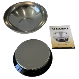 PESO0001 - QNUBU - BALANZA DIGITAL ACERO INOXIDABLE | EQUAL BOWL - MAX 5 KG PASO 1G