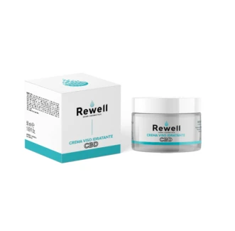 RE0010 - REWELL - CREMA FACIAL HIDRATANTE CON CBD | 50ml 250mg CBD