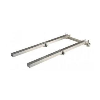MTRT502 - MASTER PRODUCTS - DOUBLE RAIL POUR MT TUMBLER 500 MED INOX (ROUES NON PIVOTANTES)