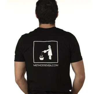 T-SHIRT L METHOD SEVEN "DON'T GROW BLIND 2" GRAFICA FRONTE RETRO