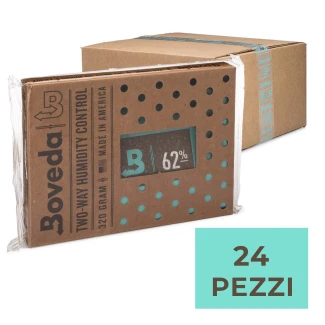 BOVEDA 62% - MANTENIMENTO UMIDITA' COSTANTE |  BOX 24pz DA 320gr IMBUSTATI SINGOLARMENTE Indoorline