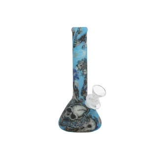 MAEX0143 - QNUBU - BONG IN SILICONE FLUO | 19cm
