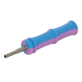 QNUBU - NECTAR COLLECTOR "BAMBOO" IN SILICONE CON PUNTA IN TITANIO | COLLECTOR WITH TITANIUM TIP 14,6 CM
