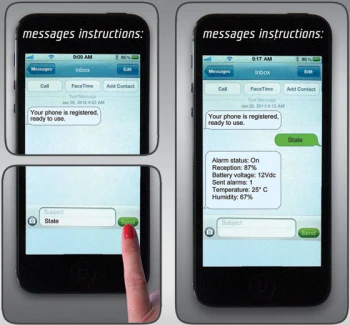 SMS ALARM CONTROLLER KIT 7 SENSORI GSE