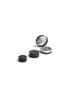 912180 - GRINDER DE LUXE ALLUMINIO 62MM 2 PARTI NERO